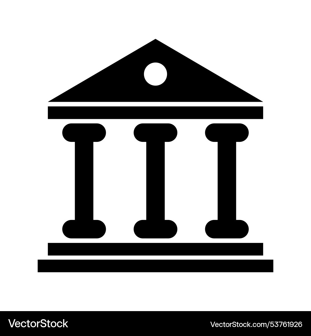 Building university architecture icon museum Building university architecture icon museum vector image