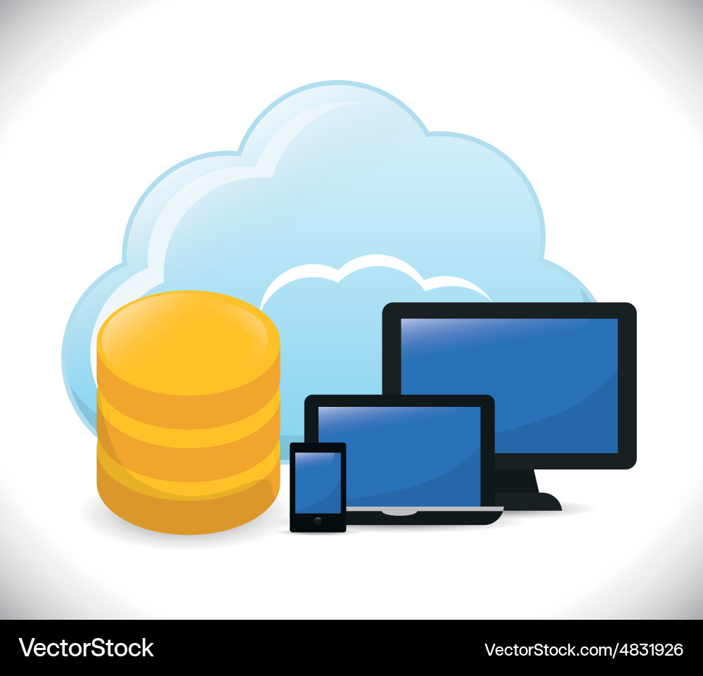 Database design vector image