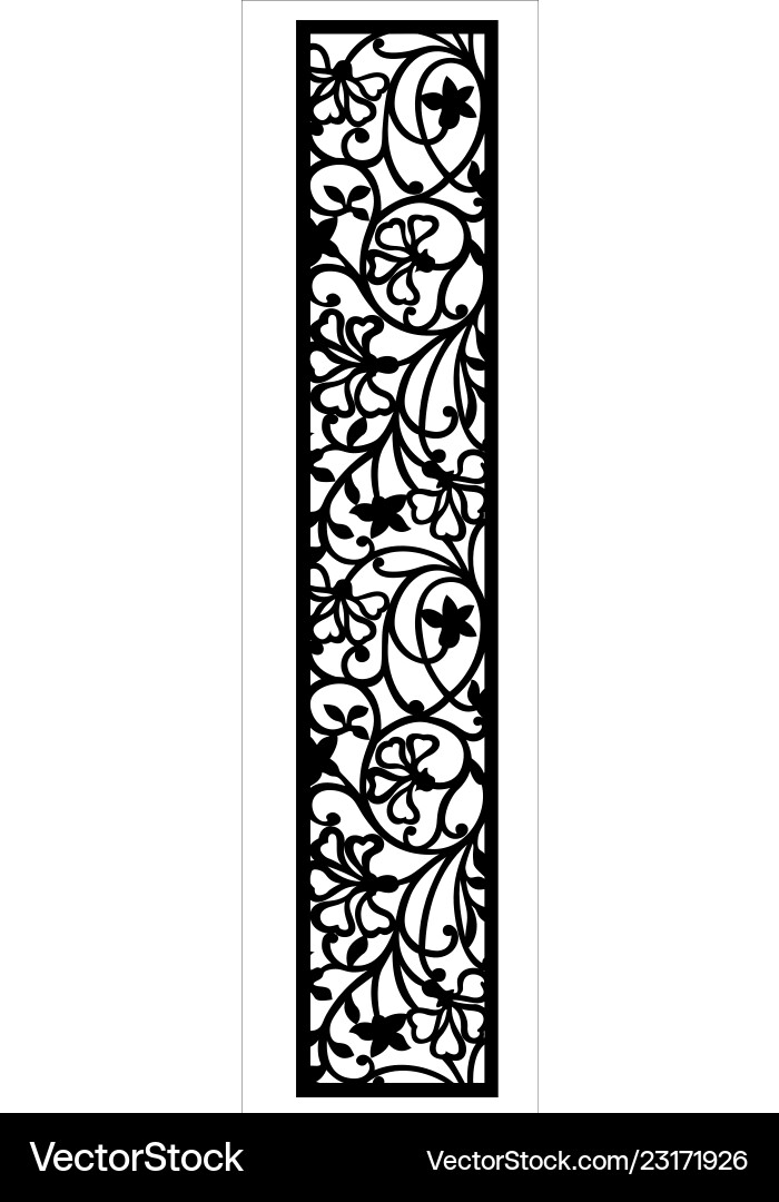 Intricate Window Lattice vector image