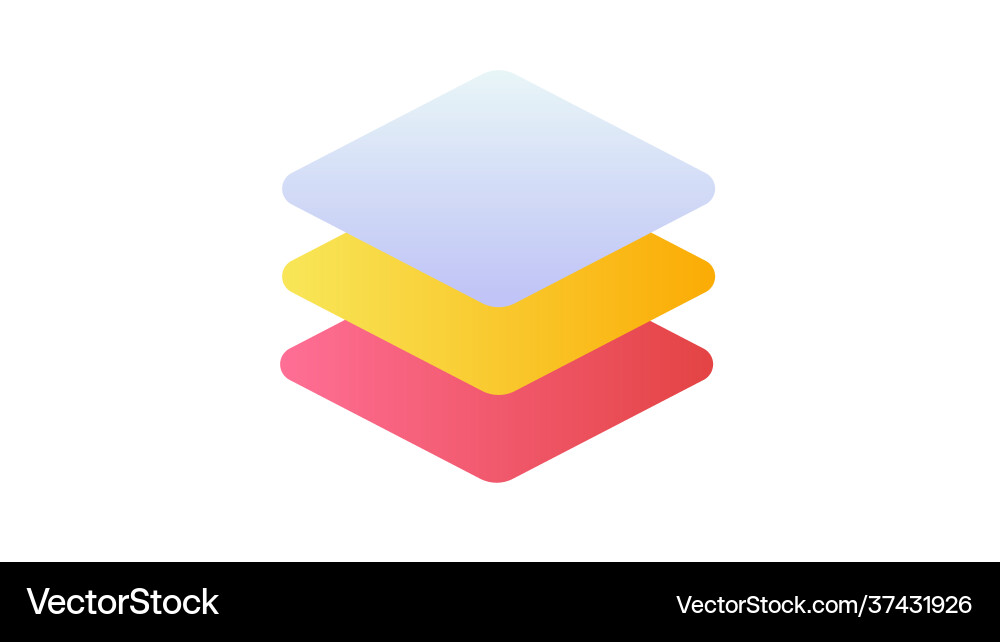 Layer design arrange single isolated icon Layer design arrange single isolated icon vector image
