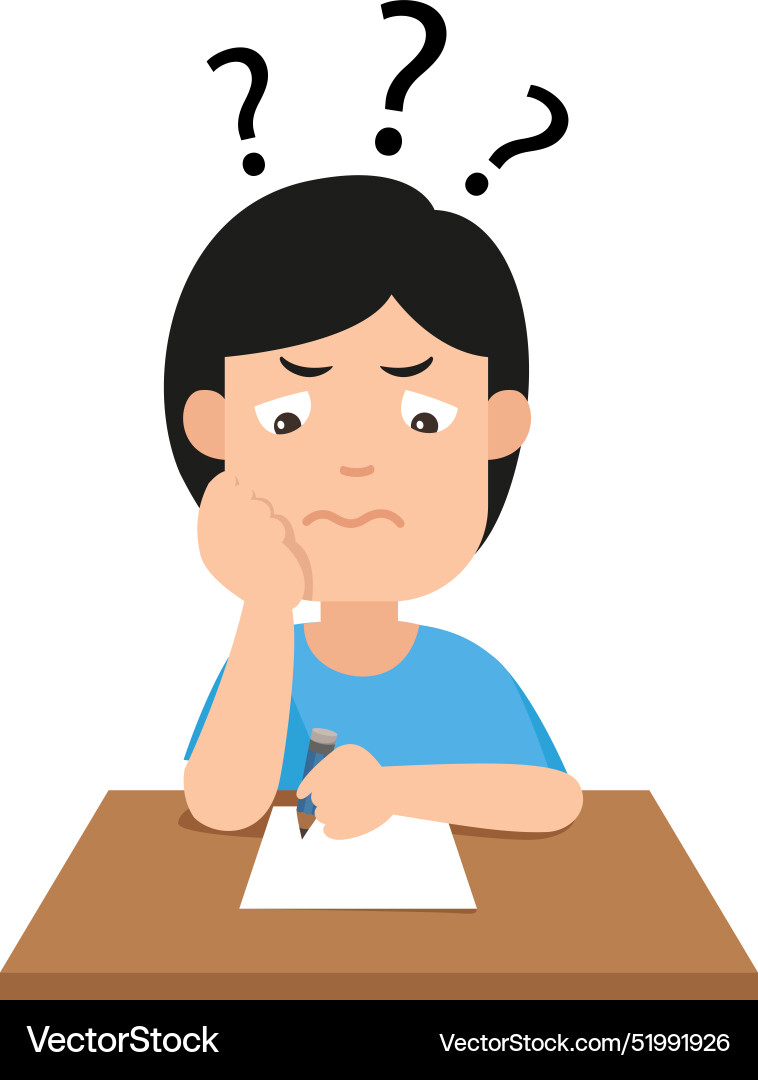 Man thinking with question marks Man thinking with question marks vector image