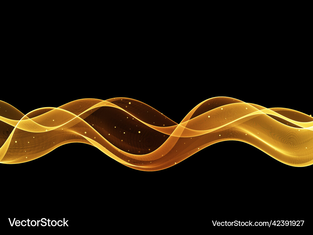 Abstract shiny color gold wave design element Abstract shiny color gold wave design element vector image