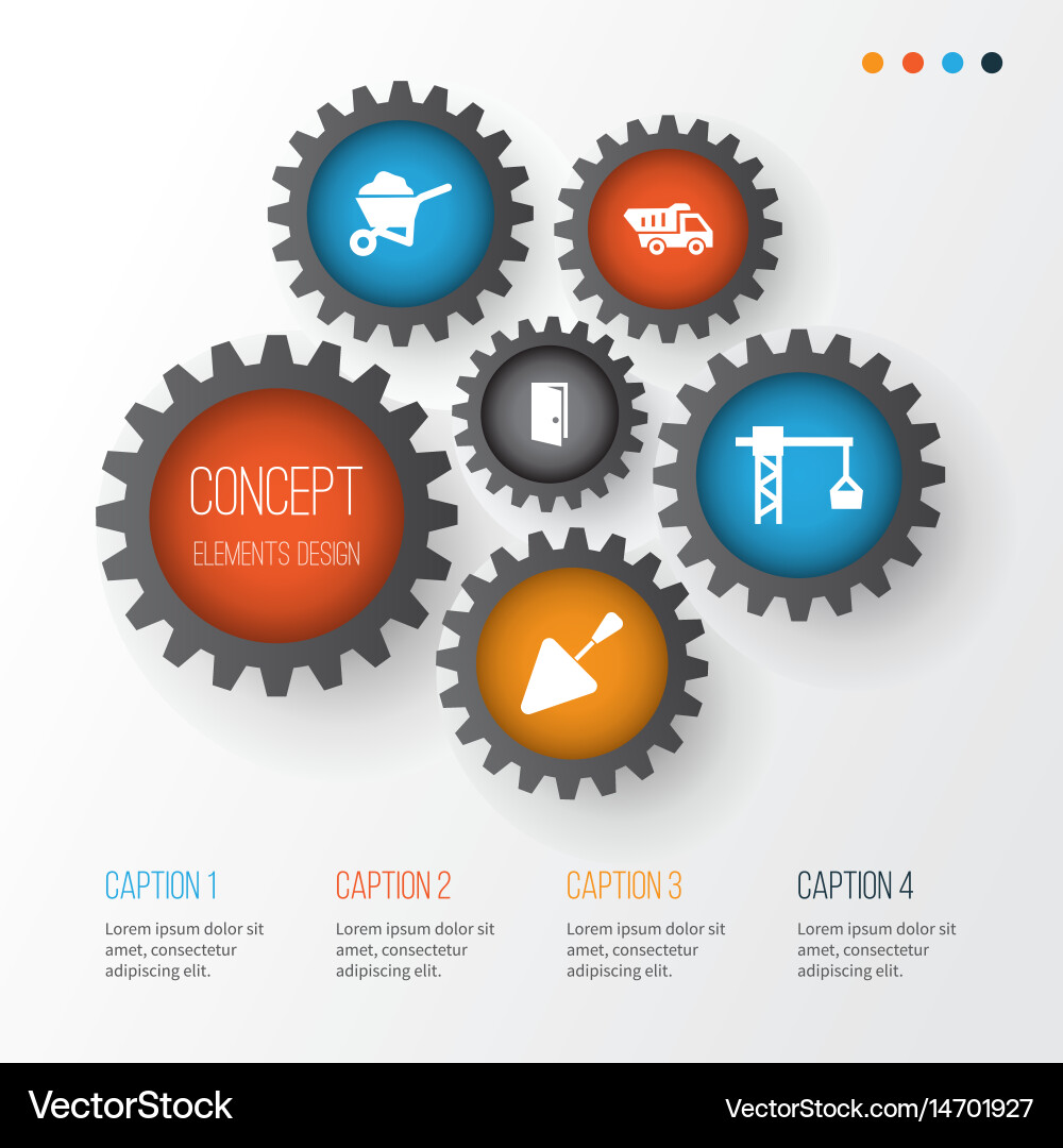 Architecture icons set collection of carry cart Vector Image