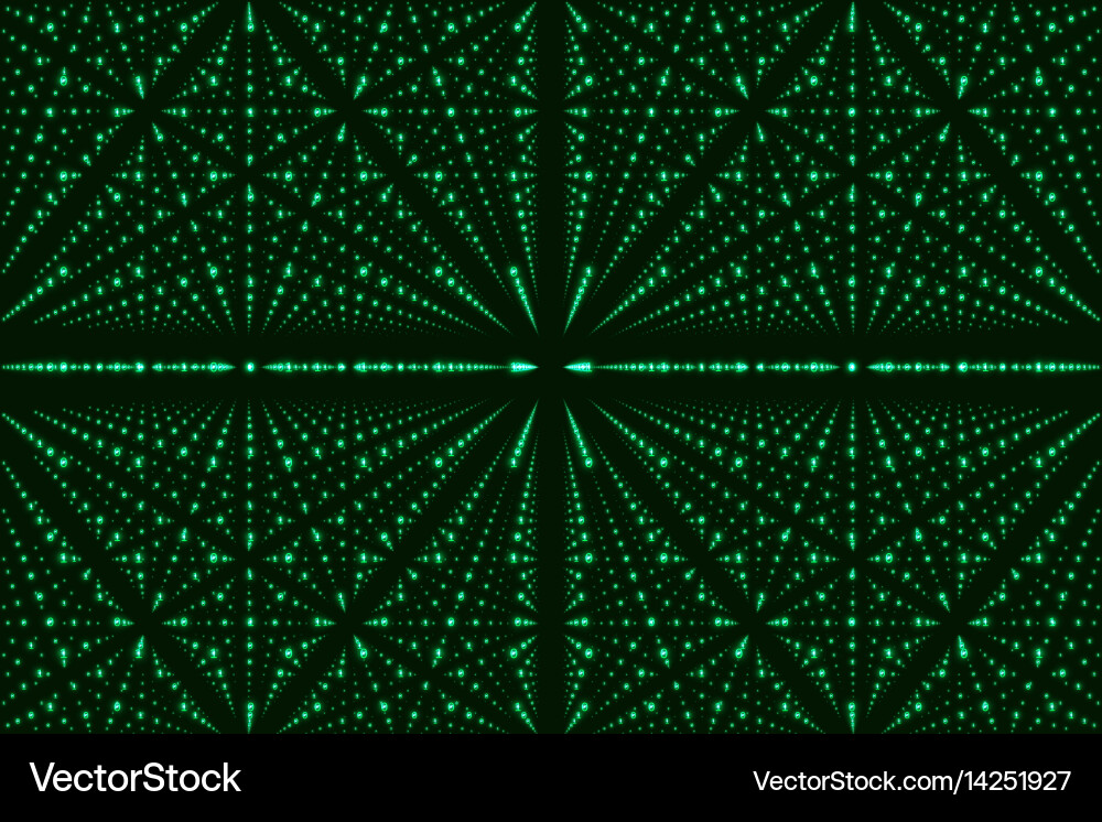Data Matrix - Infinite Network vector image
