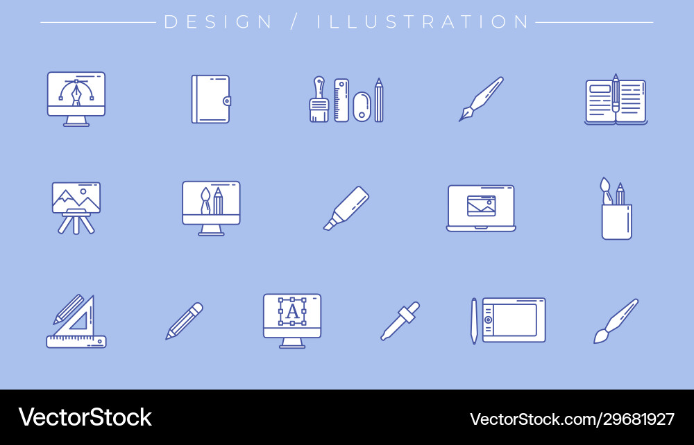 Design and concept line style Design and concept line style vector image