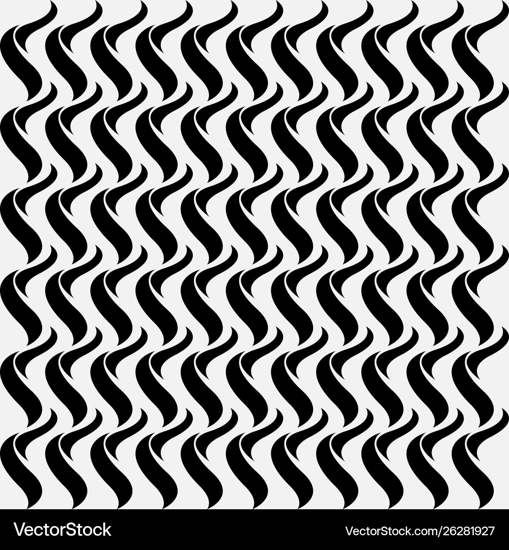 Diagonal thin wavy lines seamless pattern Vector Image
