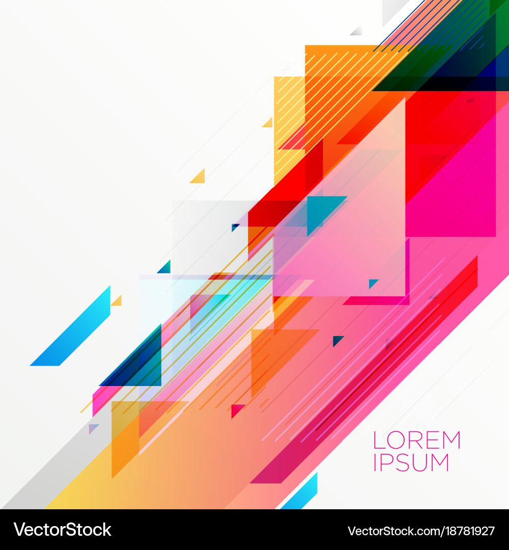 Dynamic Geometric Pattern Background vector image