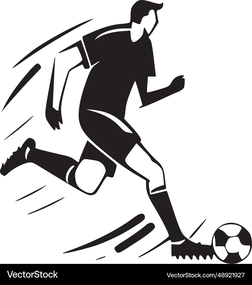 Fußball - schwarz-weiß isolierte Ikone Fußball - schwarz-weiß isolierte Ikone vektorbild