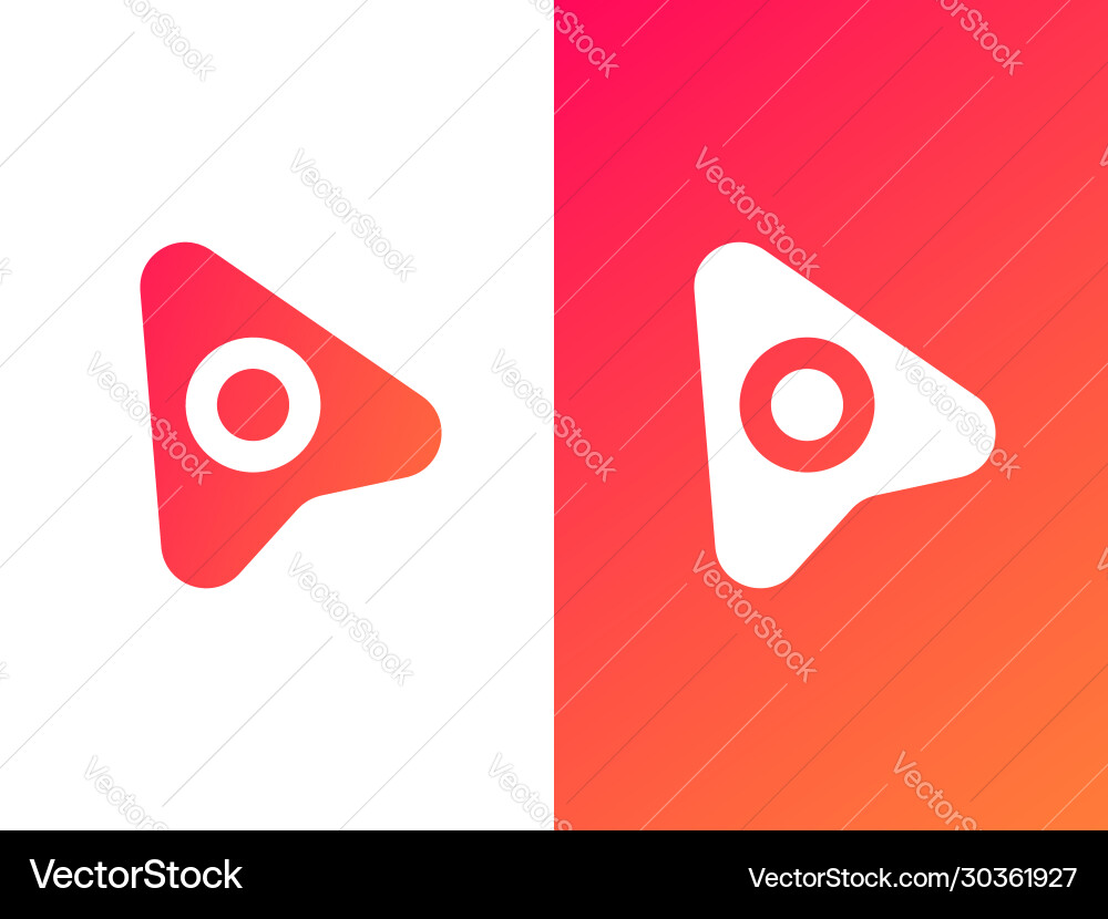 Pointer Logo - Minimalist & Gradient vector image
