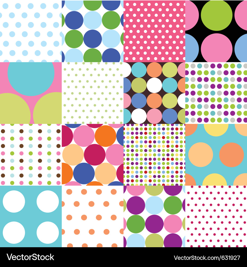 Polka Dot Seamless Pattern Vector Image
