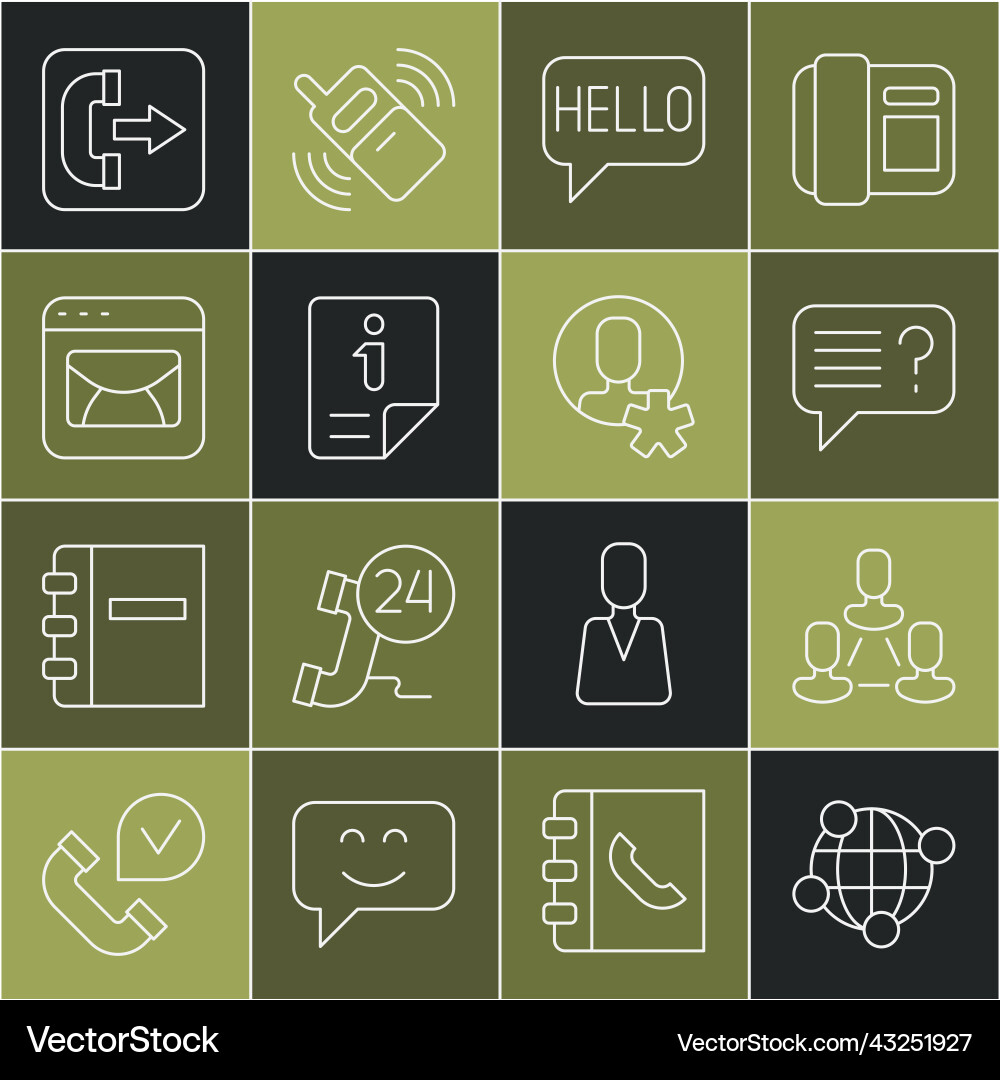 Set line global technology employee hierarchy Set line global technology employee hierarchy vector image