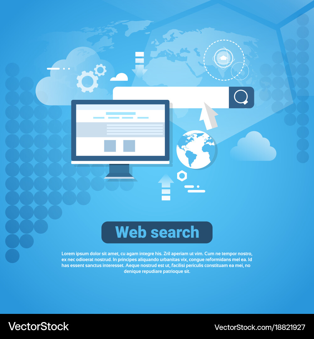 Template internet banner with copy space web vector image