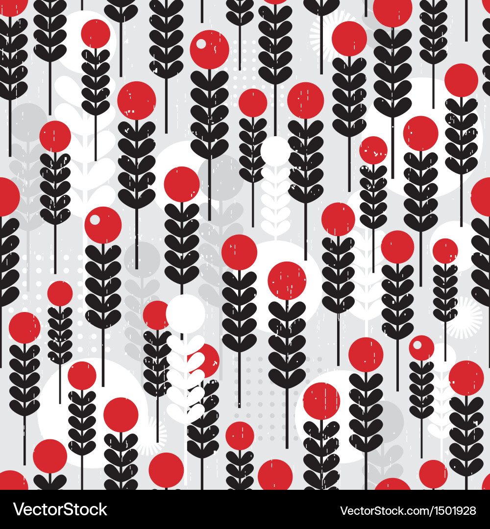 Abstract seamless pattern with berries vector image