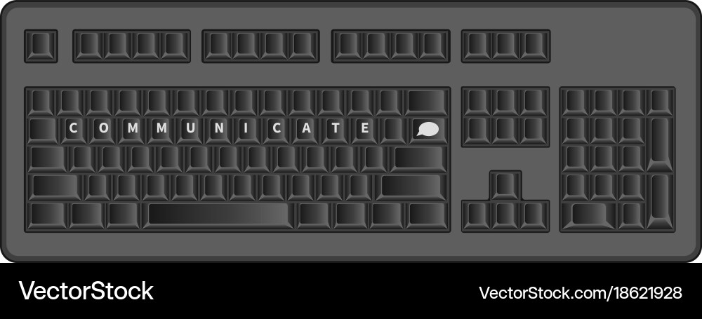 Concept communicate by computer vector image
