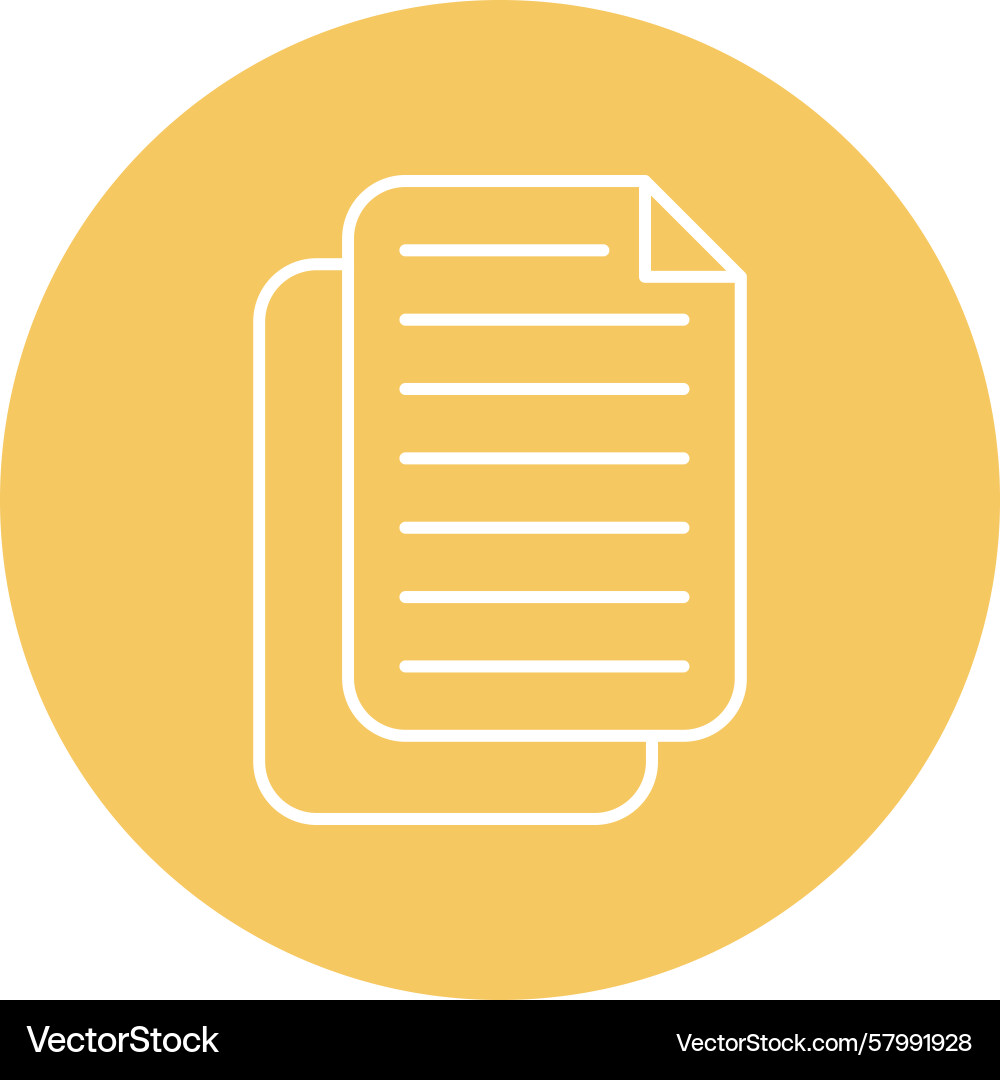 Document line multi circle Vector Image