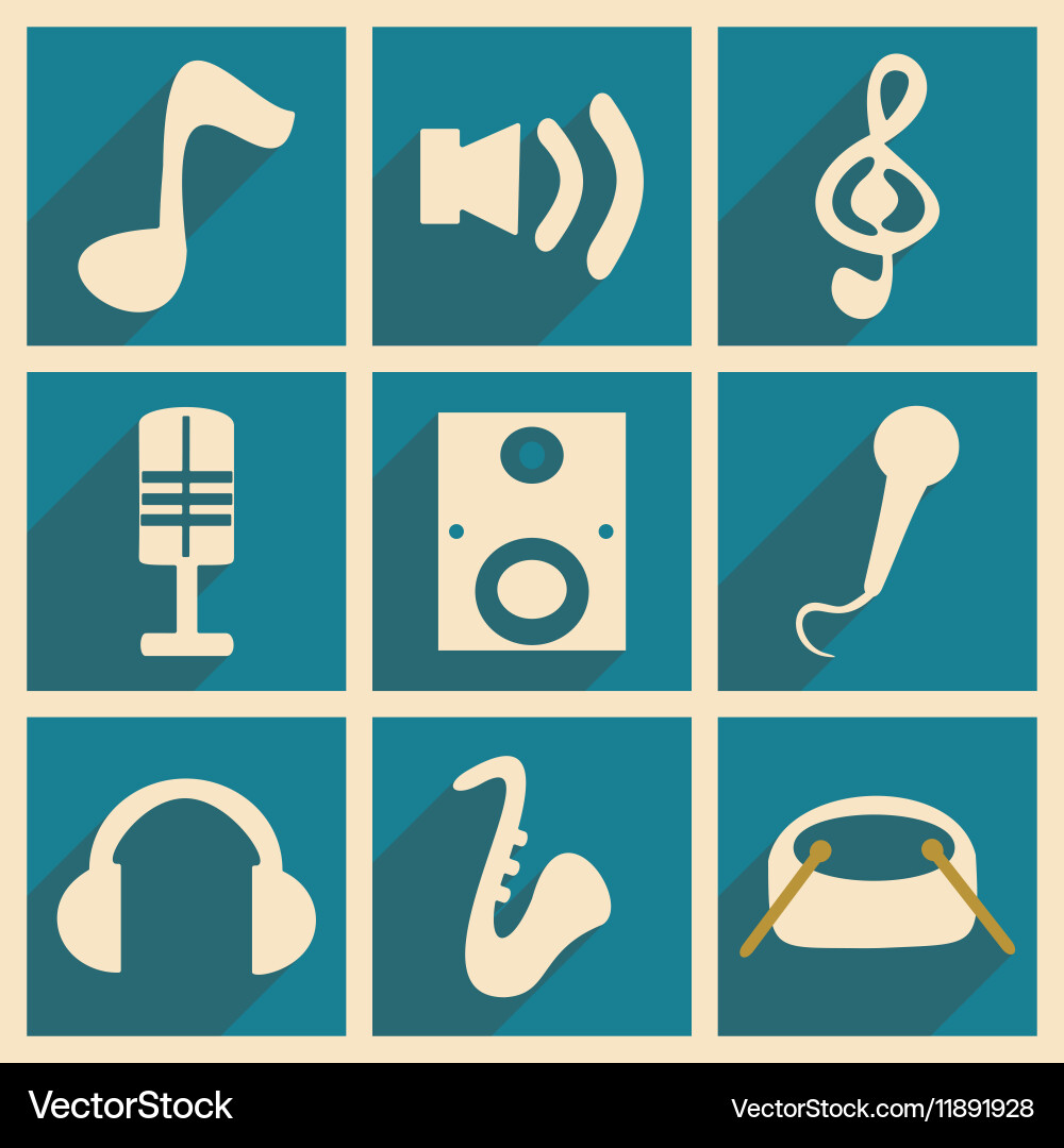 Flat with shadow concept and mobile application Vector Image