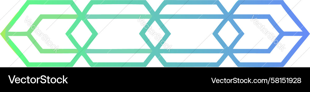 Hexagonal Gradient Pattern Vector Image