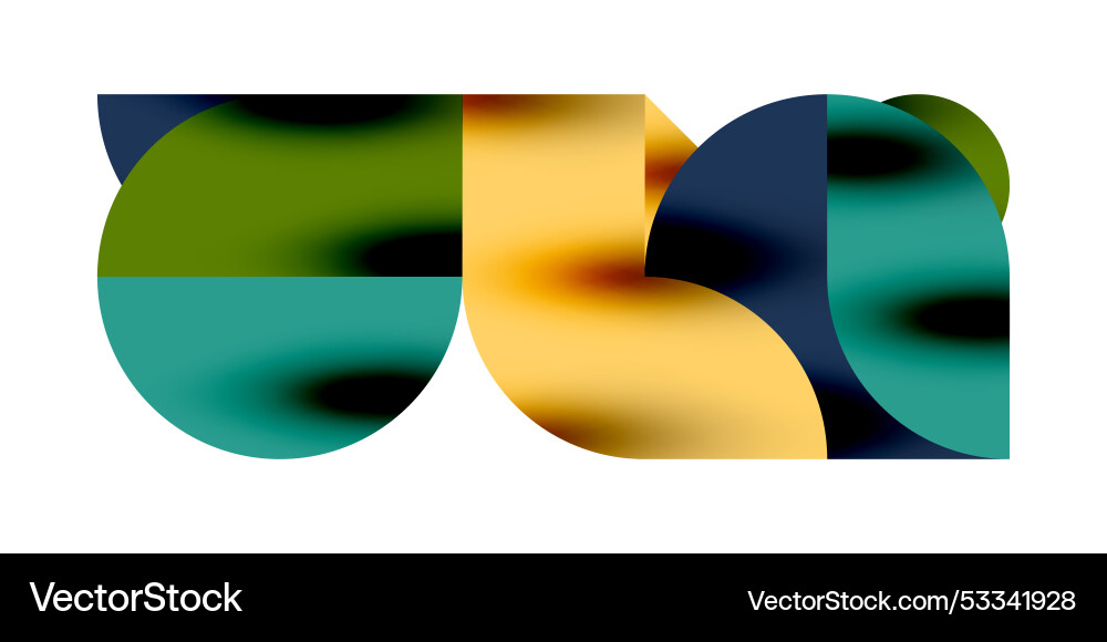Tech minimal circular shapes geometric art Tech minimal circular shapes geometric art vector image