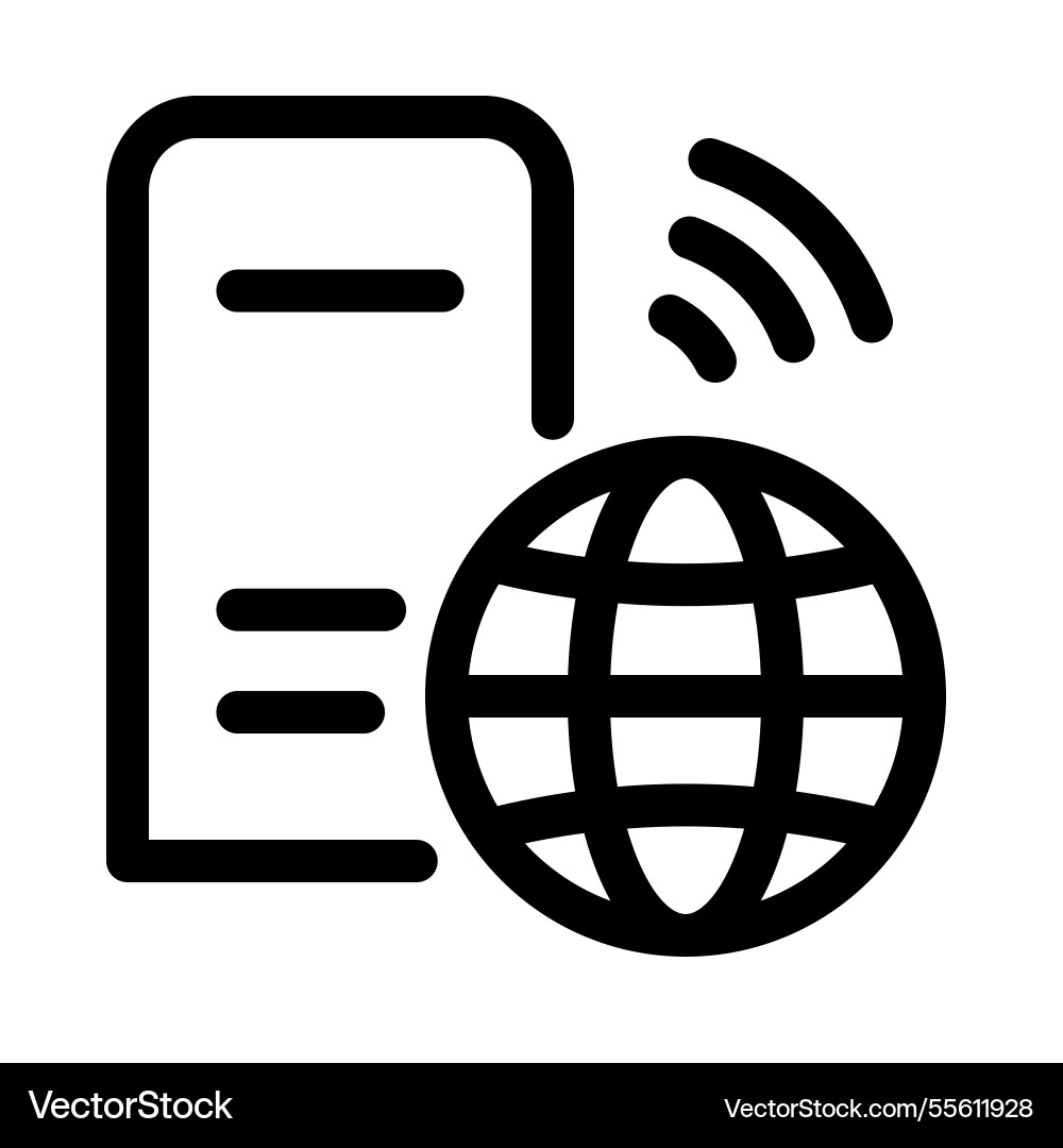 Web hosting line icon Web hosting line icon Vector Image