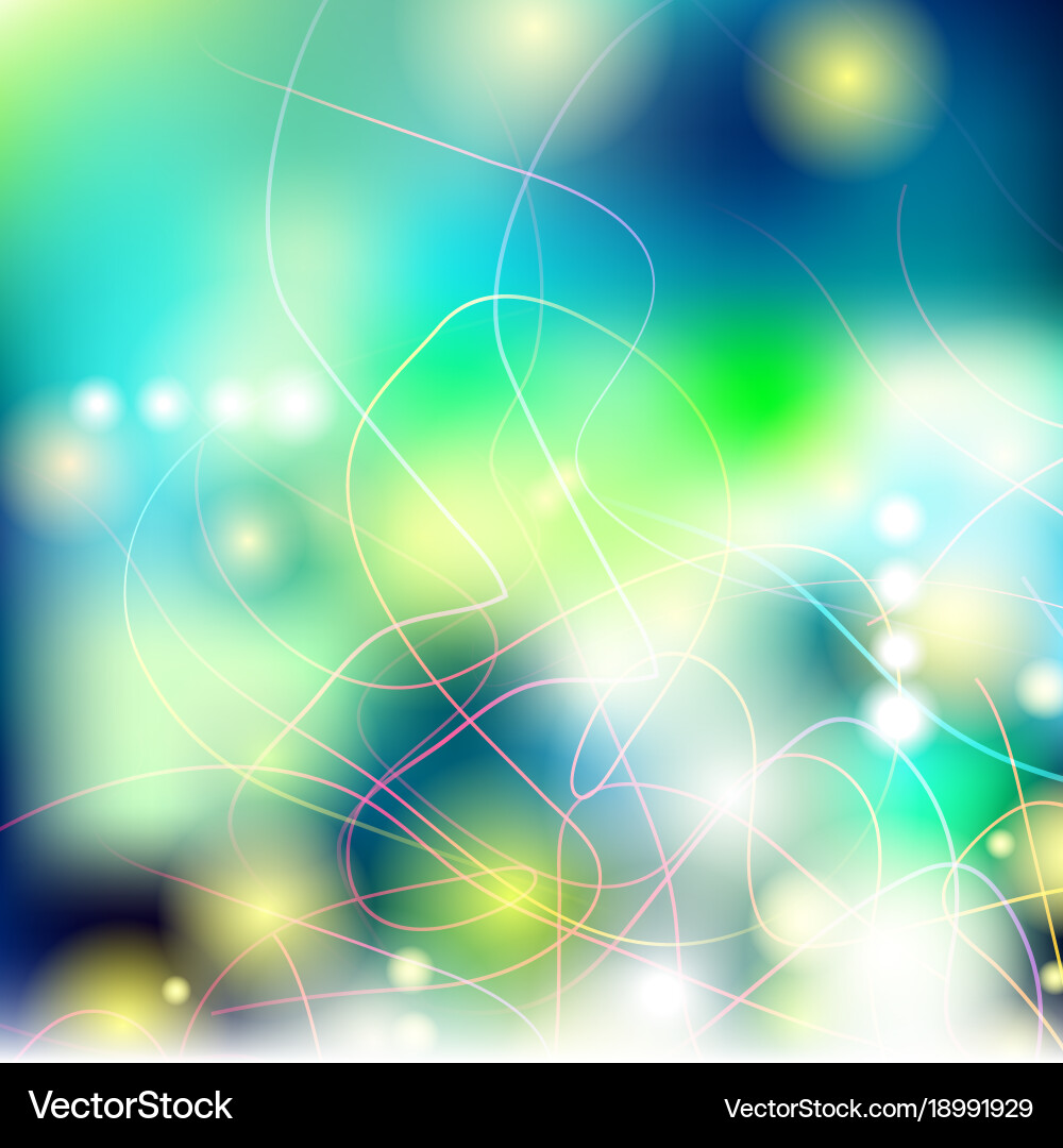 Abstract defocused bokeh lights background Vector Image