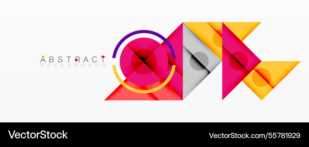 Abstract geometric composition with overlapping Abstract geometric composition with overlapping Vector Image