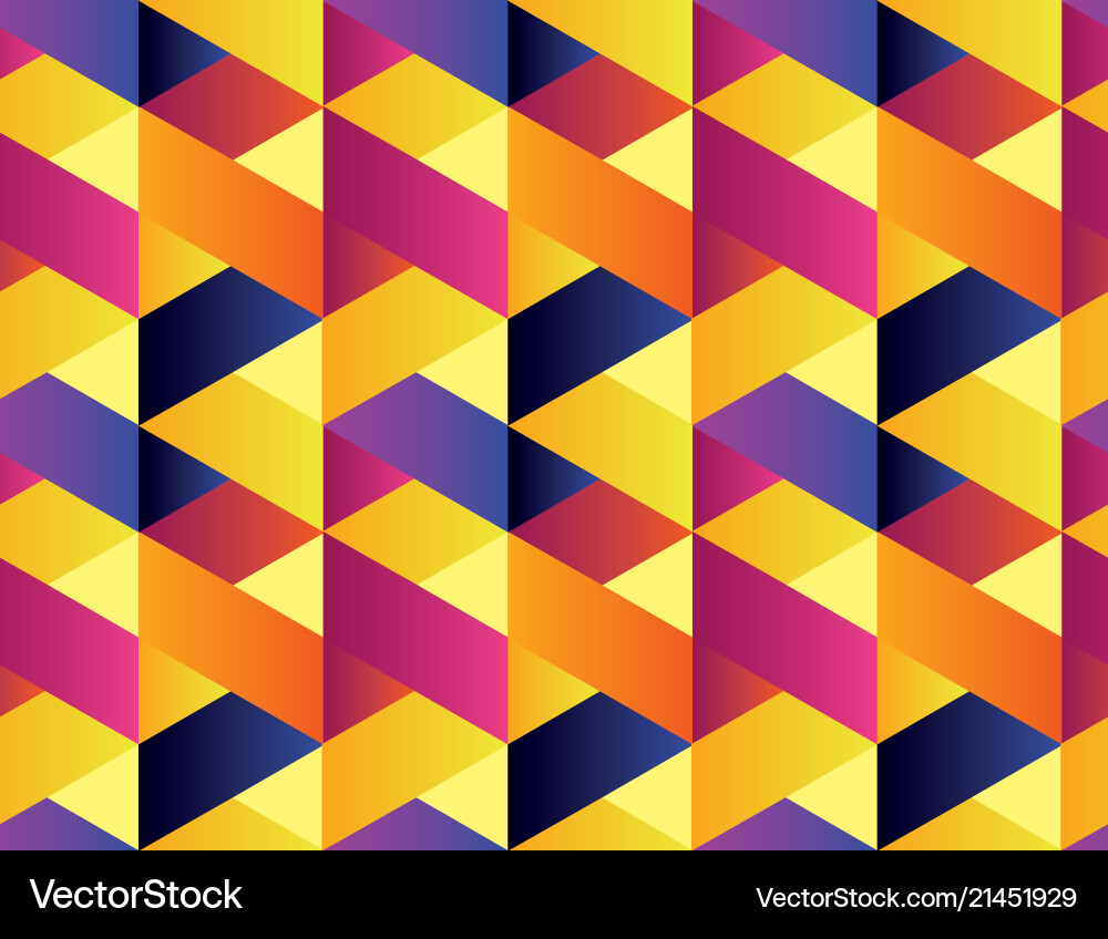Geometry colorful abstract seamless pattern vector image