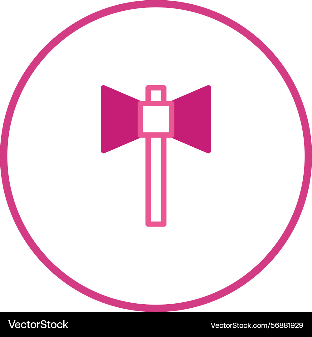 Isolated icon representation of a labrys Vector Image