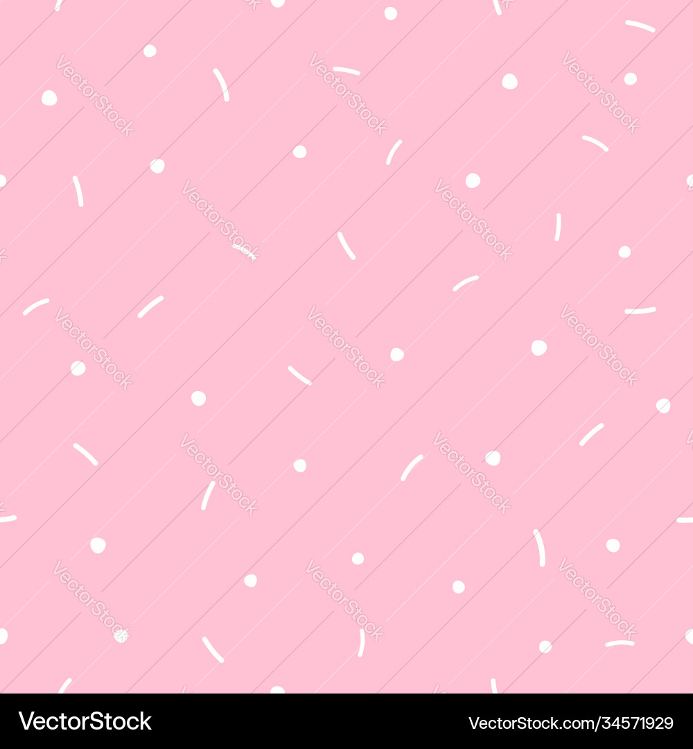 Seamless pattern with short lines and small dots vector image