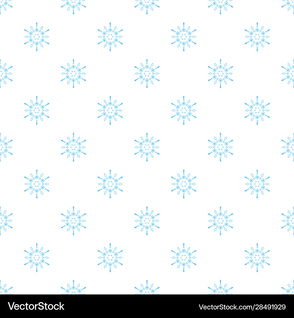 Seamless pattern with snowflakes Seamless pattern with snowflakes vector image