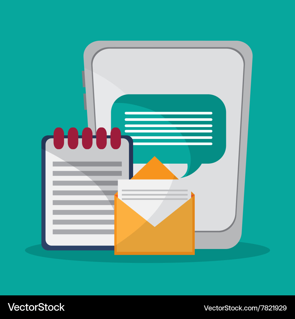 Solution and communication con design vector image