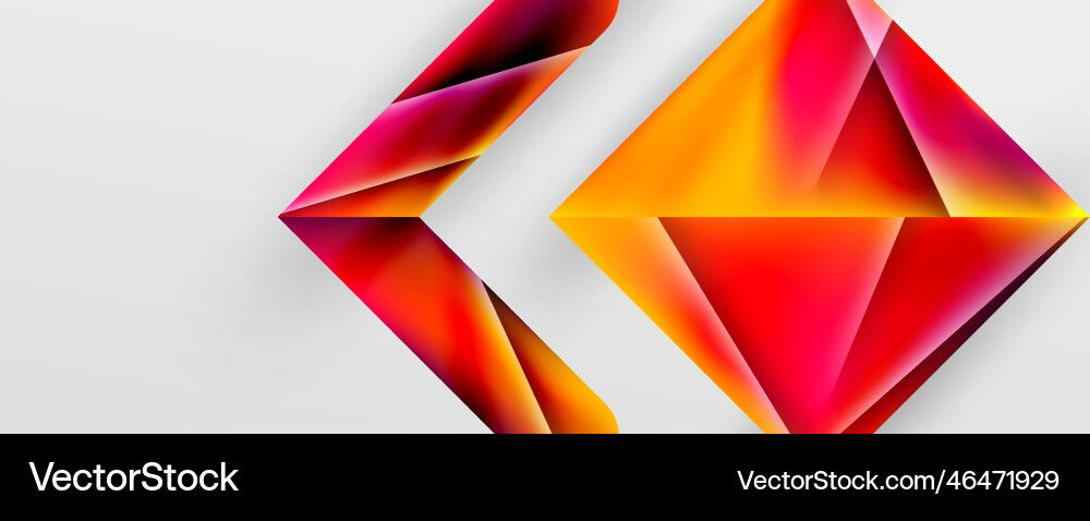 Triangle fluid color gradient abstract background Triangle fluid color gradient abstract background vector image
