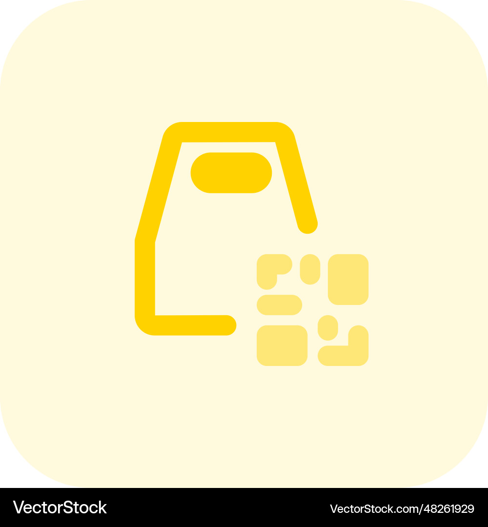 Use of qr code to order takeaways vector image