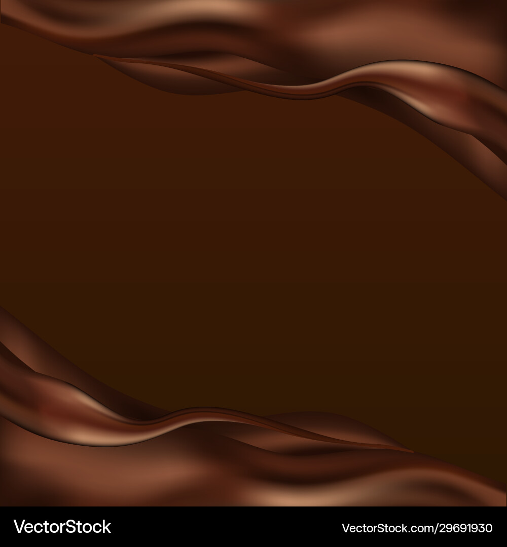 Abstract background with chocolate wave and swirl Abstract background with chocolate wave and swirl Vector Image