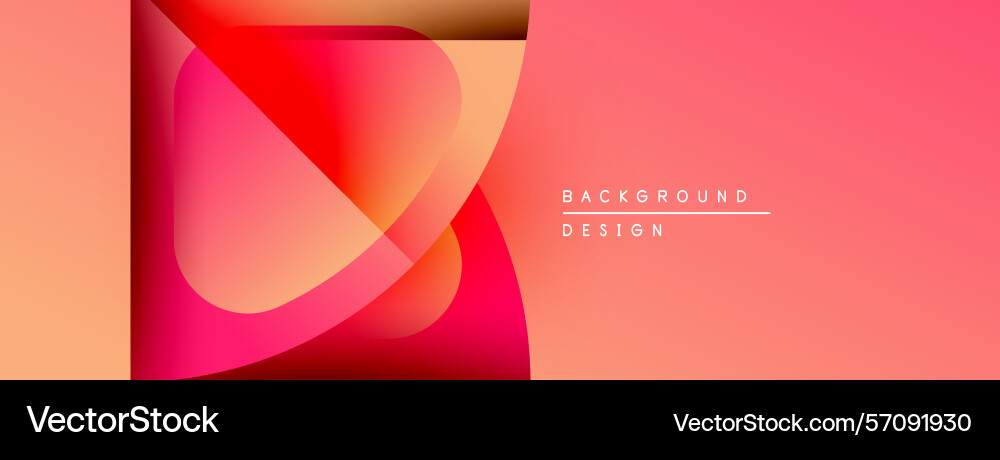 Abstract gradients flowing shapes create dynamic Vector Image