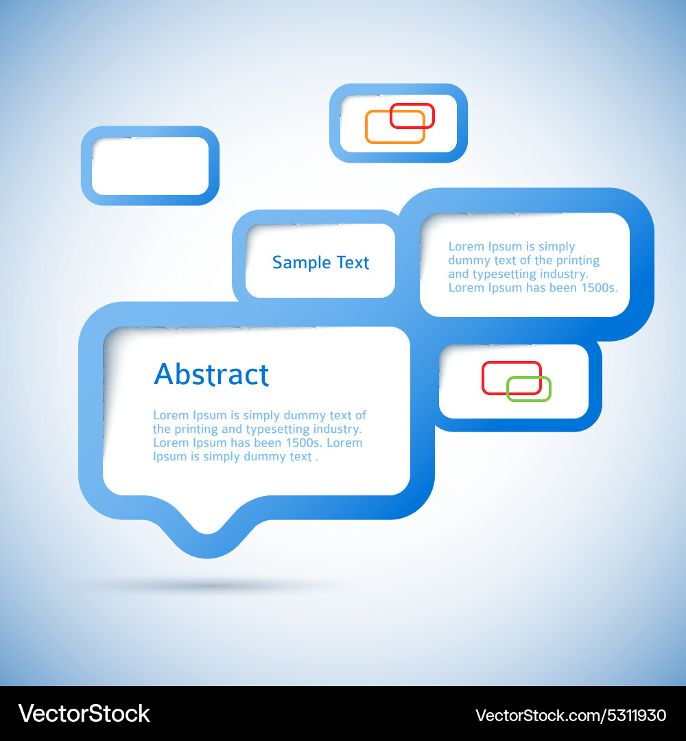 Abstract web design bubble Vector Image