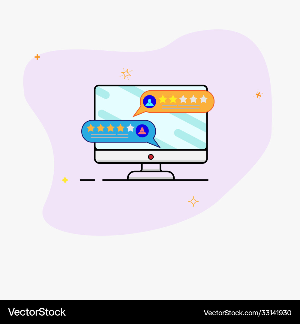 Dialogue chat or on a computer monitor Vector Image