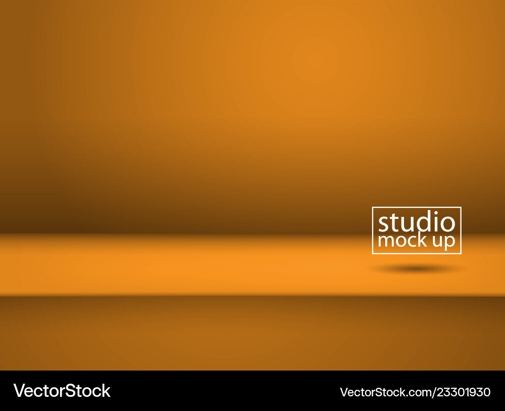 Empty yellow background for product display Vector Image
