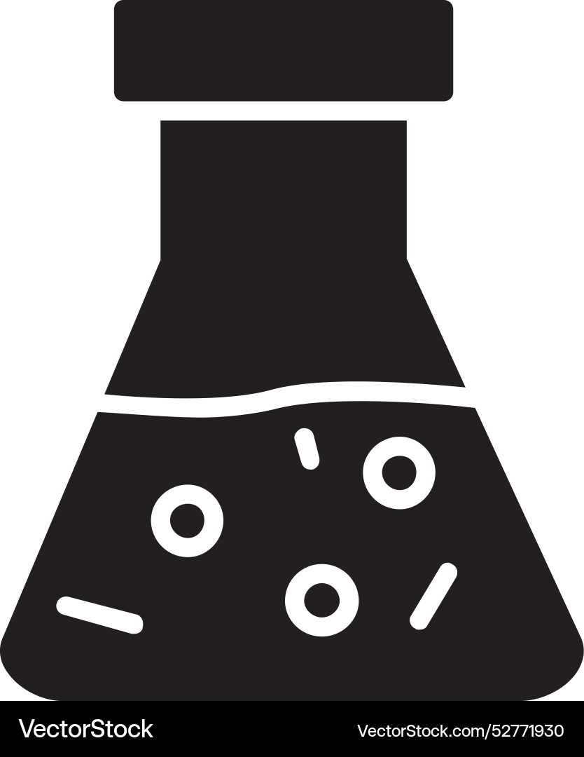Flask icon design vector image