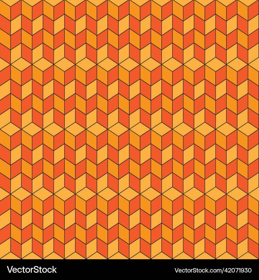 Seamless repeating isometric pattern of cubes Seamless repeating isometric pattern of cubes vector image