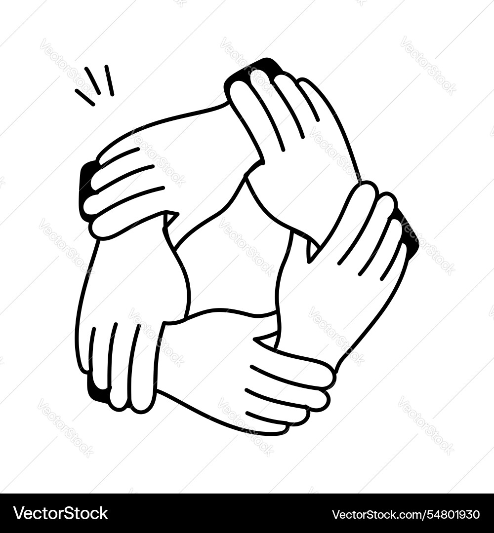 Team unity Vector Image