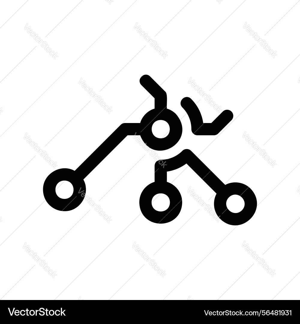 Abstract neural network structure vector image