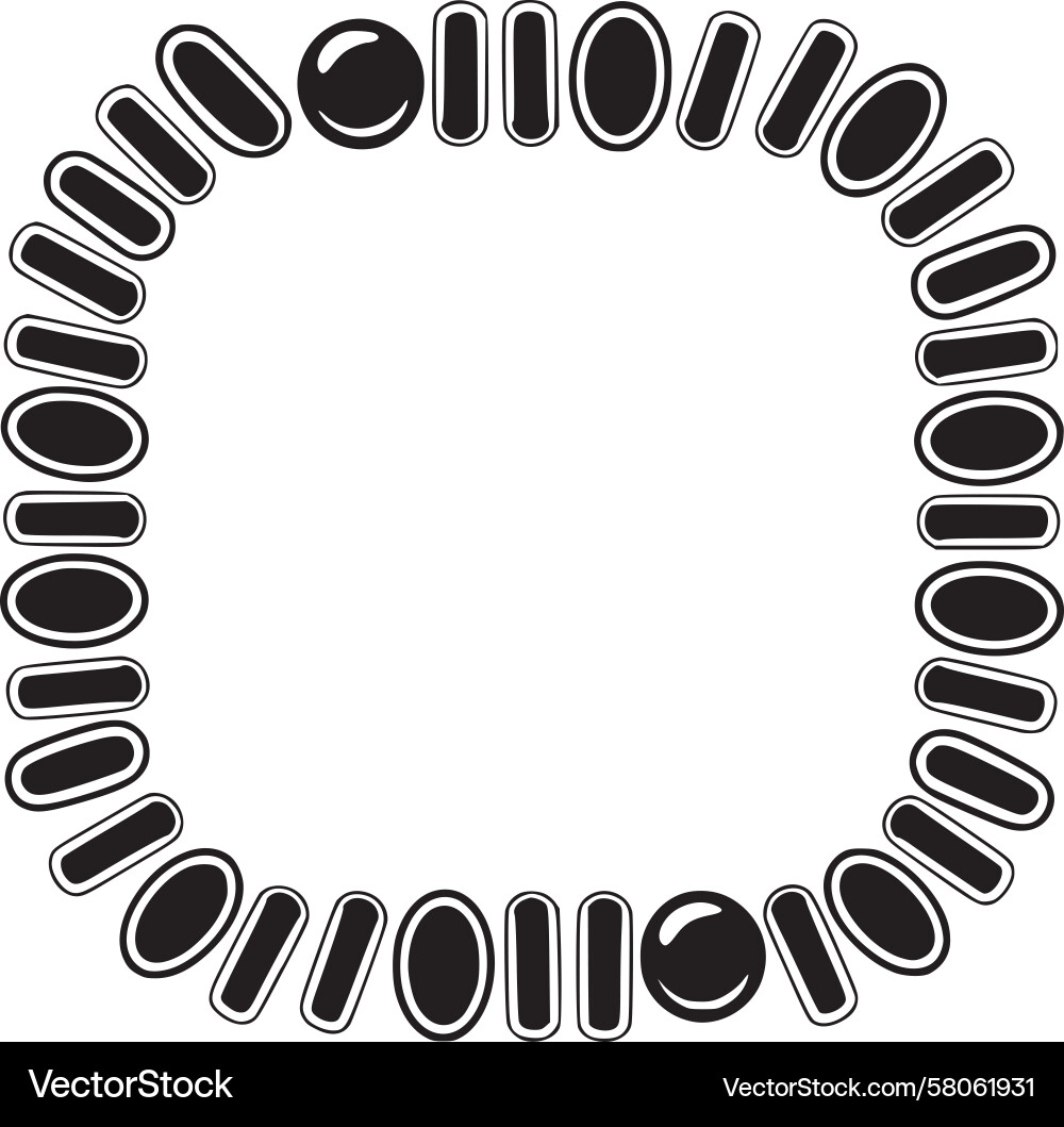 Binary Circle Pattern Vector Image