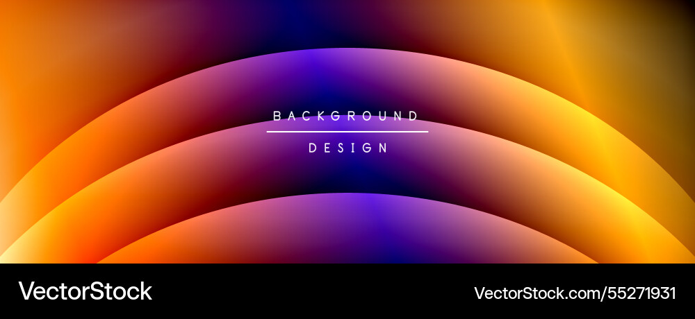 Bright rainbow style color gradient with curve Vector Image