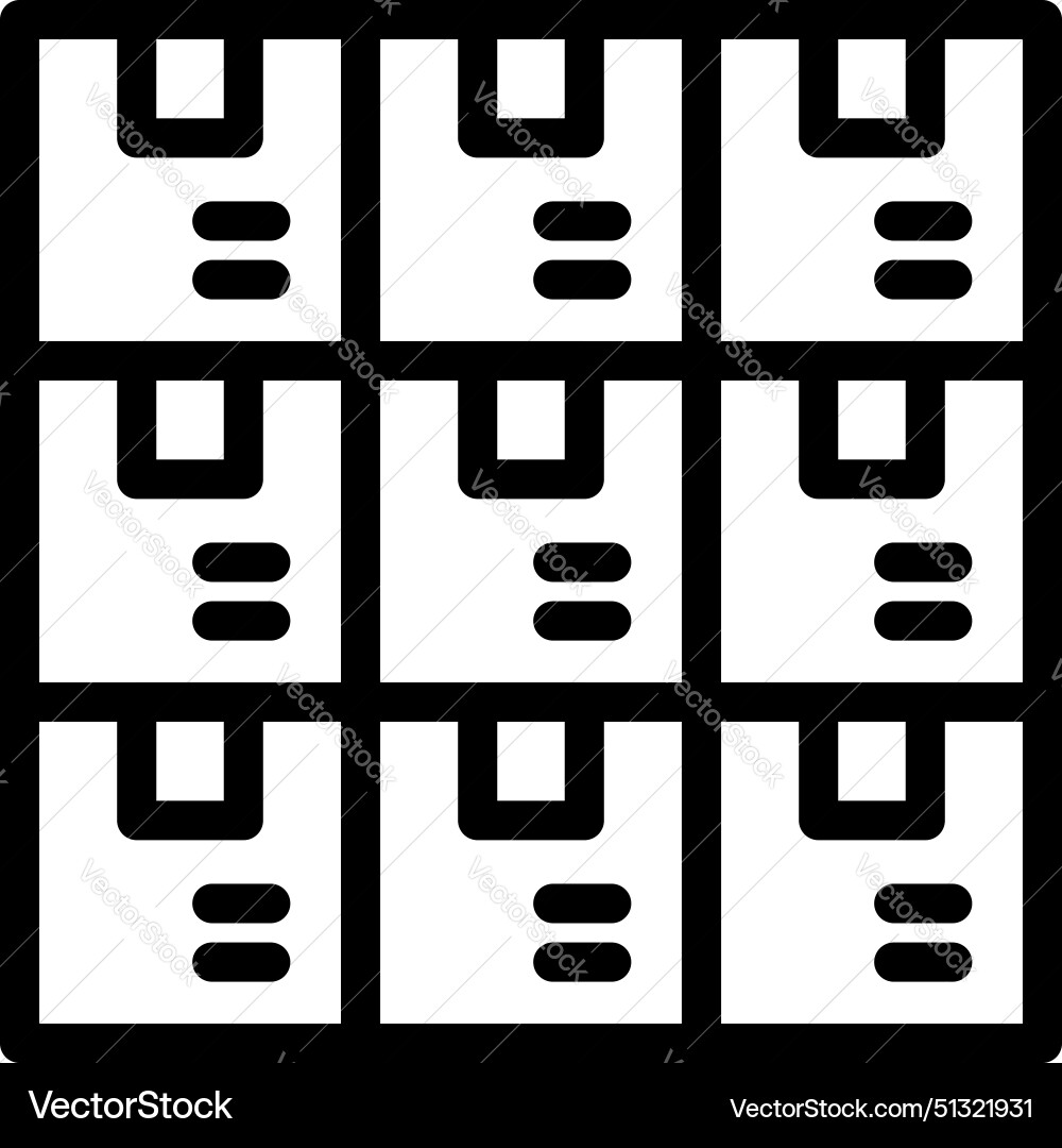Calendar icon with monthly grid design Calendar icon with monthly grid design Vector Image