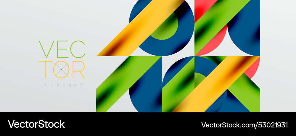 Circles and shadows colorful round elements Circles and shadows colorful round elements Vector Image
