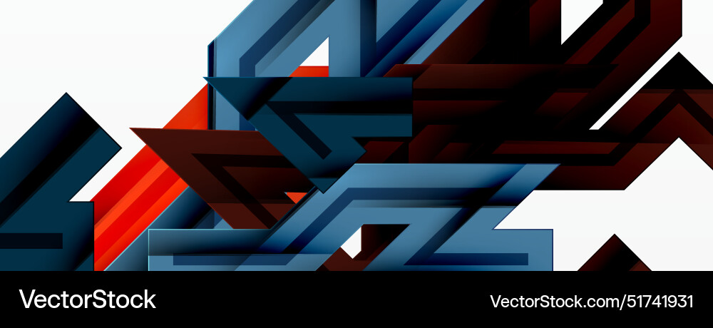 Dynamic Geometric Lines Background vector image