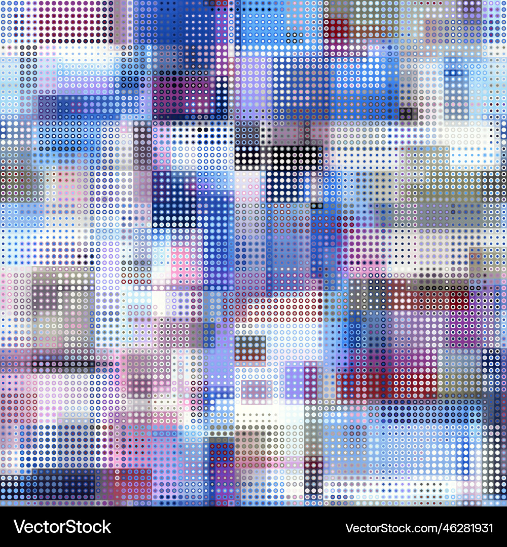 Geometric abstract pattern seamless small dots Vector Image