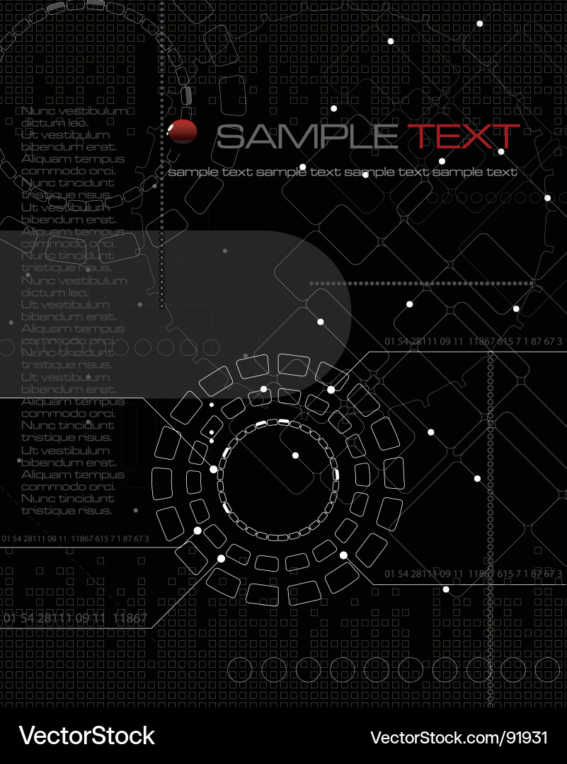 Modern Tech Blueprint Background vector image