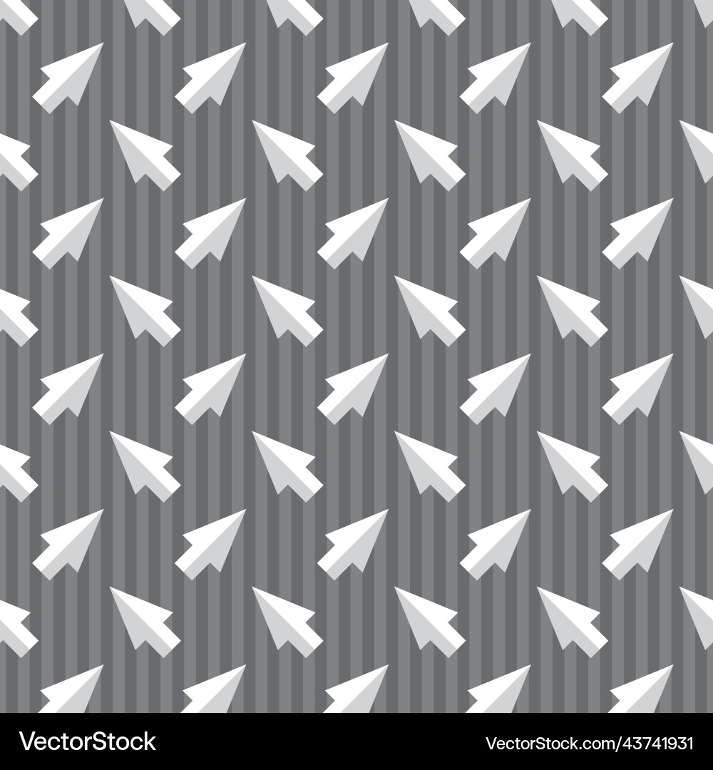 Mouse cursors seamless pattern background vector image