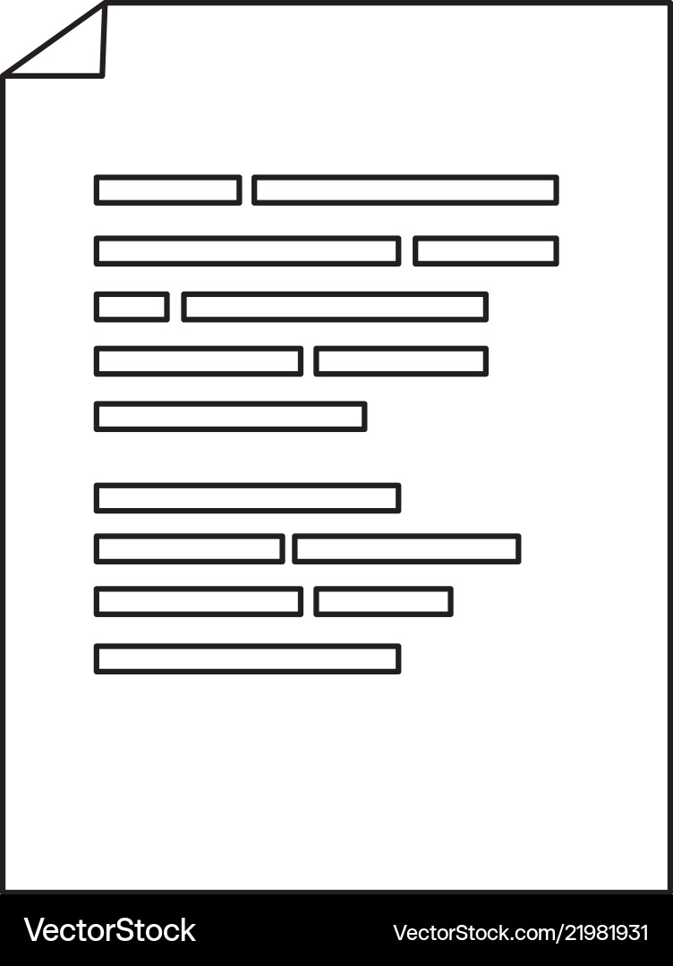 Outline-Dokument mit Programmdatencode-Technologie Outline-Dokument mit Programmdatencode-Technologie vektorbild